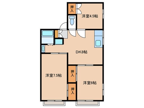 シティハイムタカタの物件間取画像